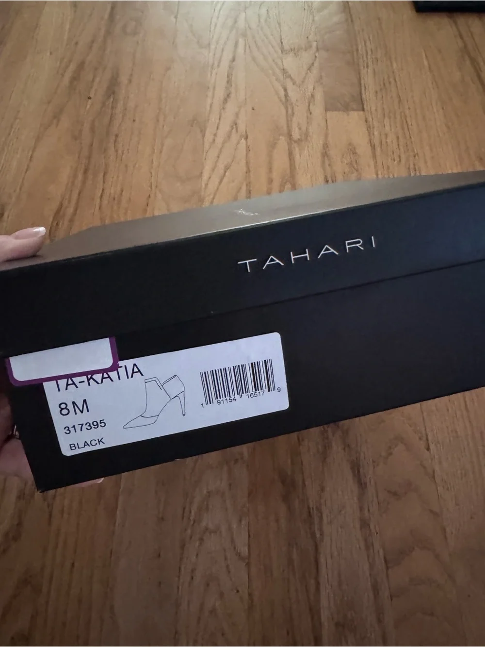 Tahari Black Suede Pointed-Toe Stiletto Booties - Women's NIB SZ 8M